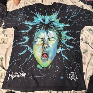 Heustar Black Graphic Men's Tee